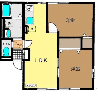 サザンウィンド【2階】の間取り