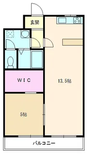 1LDKの間取り画像
