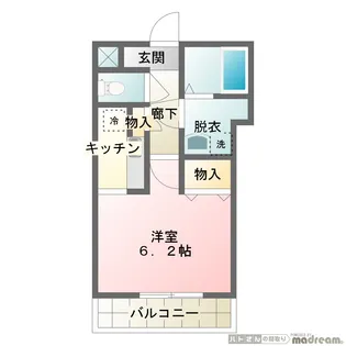 ラ・アルトポンテ【1階】の間取り