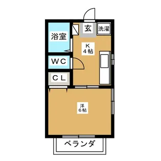 ボーヌ・ミキ【1階】の間取り