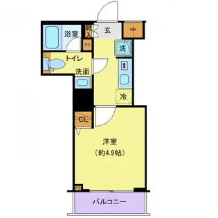 プレール・ドゥーク戸越銀座通り【3階】の間取り