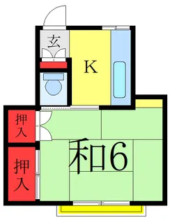 タグチコーポ【2階】の間取り