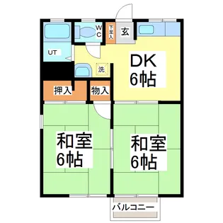 コーポ大忠【2階】の間取り