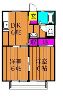 アメニティハイツ B【2階】の間取り