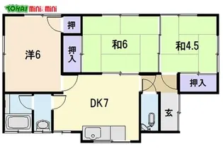 三重県松阪市駅部田町【一戸建】の間取り