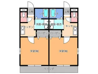 サンハイム緑【1階】の間取り