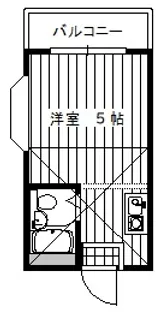 和光ハイツ【2階】の間取り