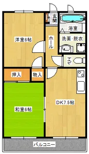 ルアナ・エステート正手【3階】の間取り