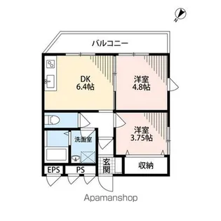 ダイヤモンドクレスト南柏【2階】の間取り