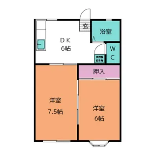 ハーシップ【1階】の間取り