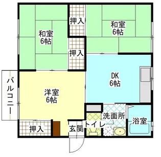 サンヴィレッヂ【2階】の間取り