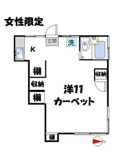 チヅハウス【2階】の間取り