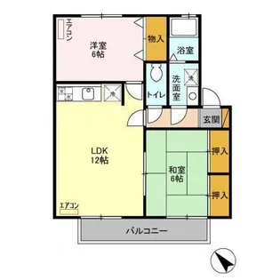 K’Sパビリオン A【2階】の間取り