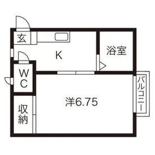 アドラシオンA棟【1階】の間取り