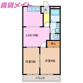 メゾンライフ【1階】の間取り