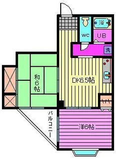 2DKの間取り画像