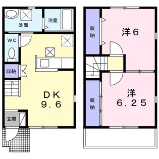 茨城県ひたちなか市大字金上【アパート】の間取り
