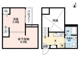 ディアコート琴平【2階】の間取り