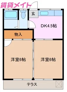 コーポ寿【1階】の間取り