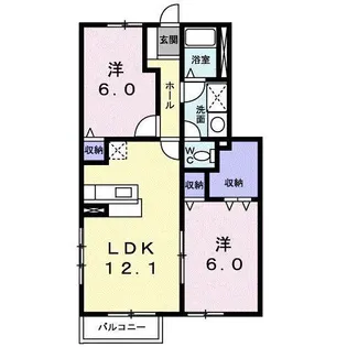フォレストパーク【1階】の間取り