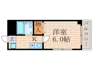 グリュ-ネバルト桃山【4階】の間取り