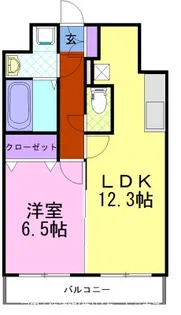モア ルミーネ【9階】の間取り