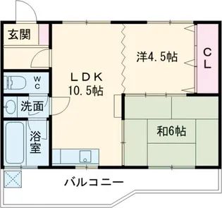 八幡マンションA【3階】の間取り