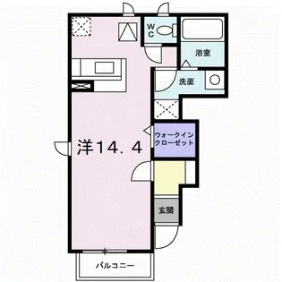 スタジオ ボンジュール ジャン【1階】の間取り