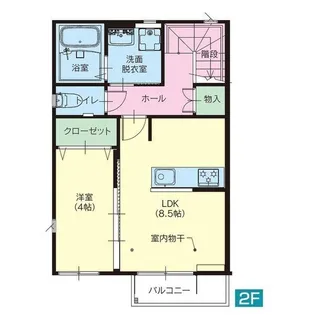 栃木県宇都宮市峰3【アパート】の間取り