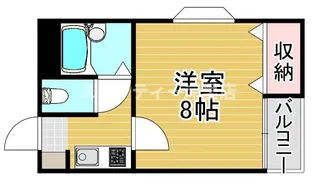 ブルーメイトB【5階】の間取り