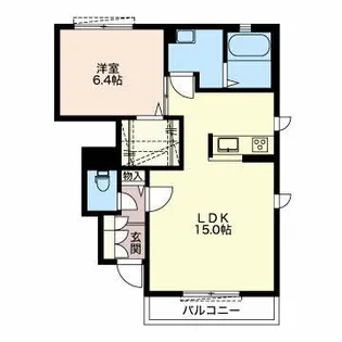 アルペンローゼ【1階】の間取り