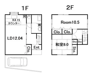 長崎県長崎市西山2【一戸建】の間取り