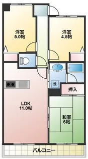 千葉県船橋市薬円台6【マンション】の間取り