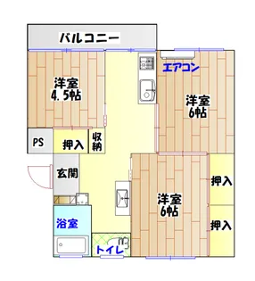 丸高桑野ビル東【4階】の間取り
