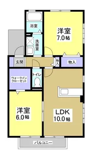 ガーデンスクエアII【1階】の間取り