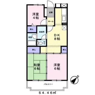 サニーヒル長後【2階】の間取り