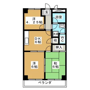 ツインクル【1階】の間取り