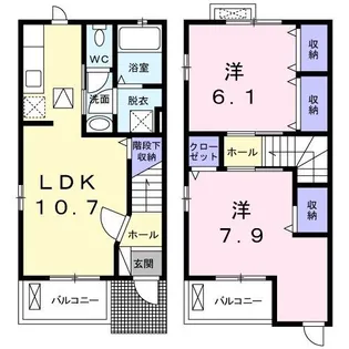 リシェス【1階】の間取り