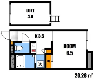 レオパレスシャロン【1階】の間取り
