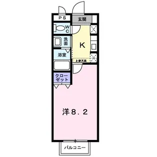 エトワール・ハスバI【1階】の間取り