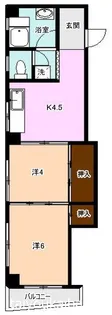 やつえビル【4階】の間取り