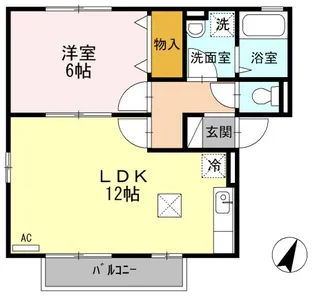 ヴィクトワールK-III【1階】の間取り