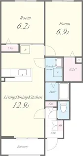 大阪府岸和田市尾生町5【アパート】の間取り