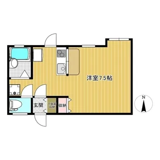 カーサ北陵【1階】の間取り