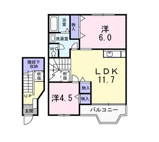 プリムローズ【2階】の間取り