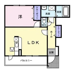 プリムラ ジュリアン【1階】の間取り