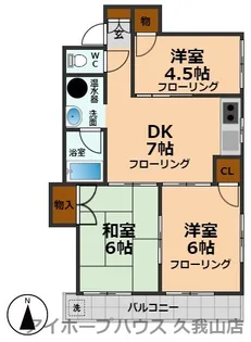 ハイツ北烏山【1階】の間取り
