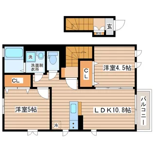 グレイスヴィラ【2階】の間取り