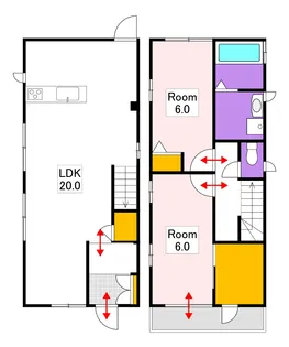 岡山県岡山市北区津島福居2【一戸建】の間取り