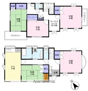 千葉県松戸市大橋【一戸建】の間取り